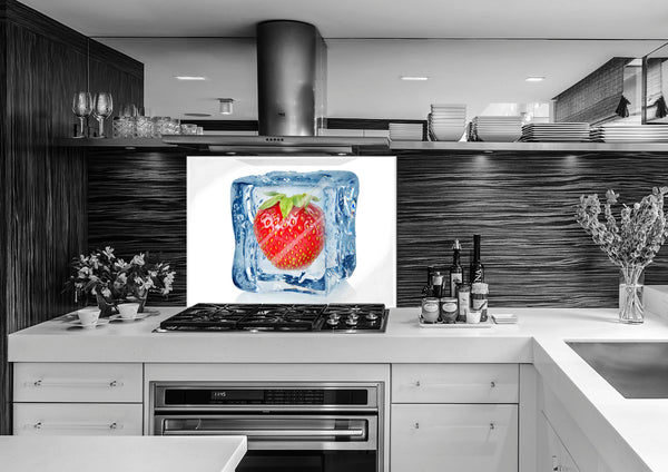 Sticla imprimata Cub Capsuni