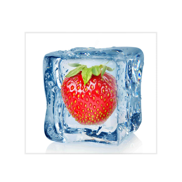 Sticla imprimata Cub Capsuni