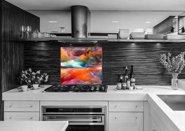 Sticla imprimata Explozie de culori