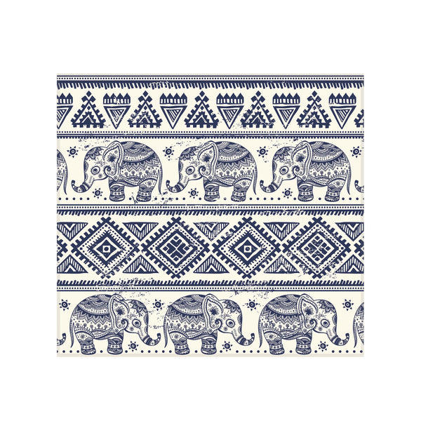 Sticla imprimata motiv traditional 7, elefanti