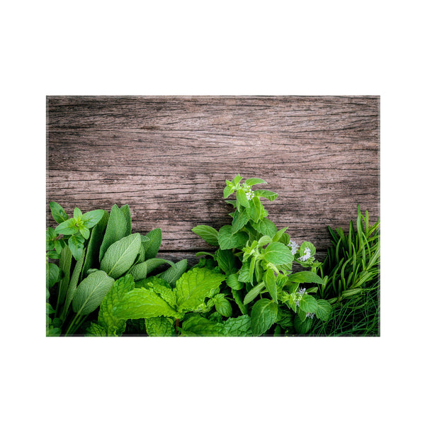 Sticla imprimata Verdeturi pe Lemn