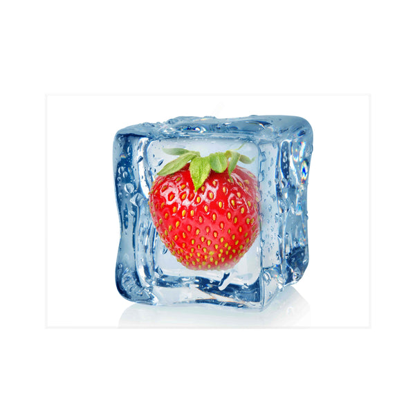 Sticla imprimata Cub Capsuni