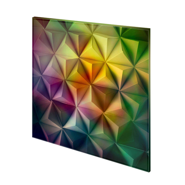panou decorativ bucatarie sticla imprimata model piramide, abstract