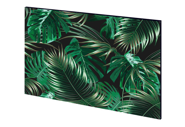 panou decorativ bucatarie model tropical, frunze monstera, frunze palmier